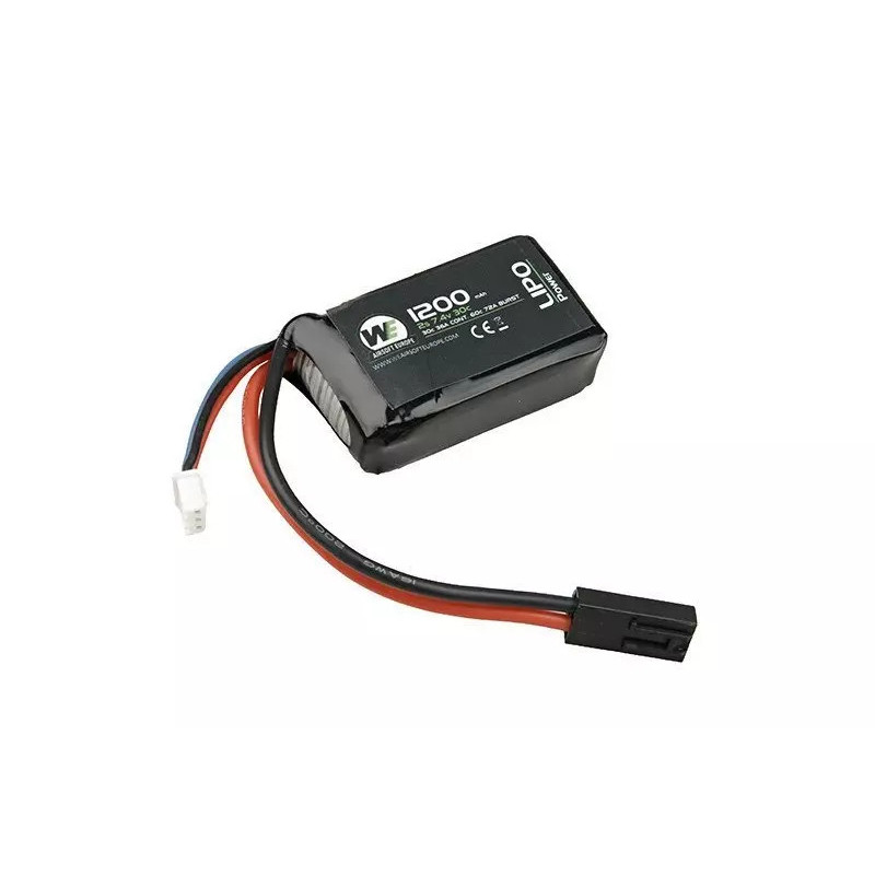 LiPo 1200mAh 7.4V 30C battery - PEQ15 Micro