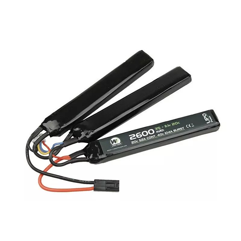 2600mAh 11.1V  20C LiPo battery - 3pcs