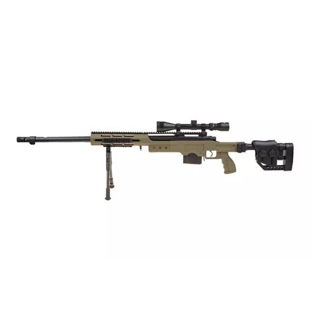 MB4411D sniper rifle replica with scope and bipod - olive