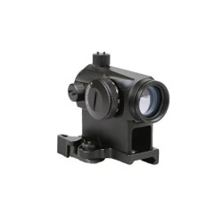 T1 red dot sight replica with QD mount and low mount - black