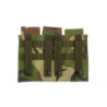 Triple pouch for M4/M16 type magazines - woodland