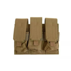 Triple pouch for M4/M16 type magazines - tan