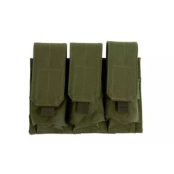 Triple pouch for M4/M16 type magazines - olive