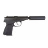 MK Pistol Replica with a Silencer - black