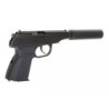 MK Pistol Replica with a Silencer - black