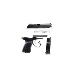 MK Pistol Replica with a Silencer - black