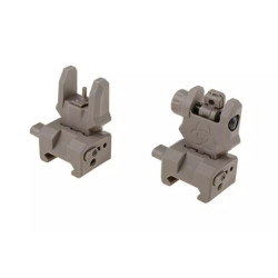 Biohazard Set of Flip-Up Iron Sights – Dark Earth