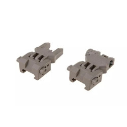 Biohazard Set of Flip-Up Iron Sights – Dark Earth