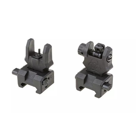 Biohazard Set of Flip-Up Iron Sights – Black