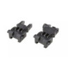 Biohazard Set of Flip-Up Iron Sights – Black