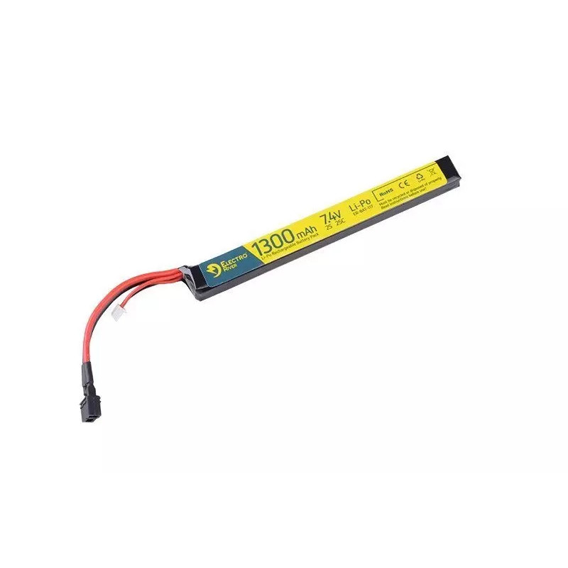 ELECTRO RIVER LiPo 7,4V 1300mAh 25/50C T-connect (DEANS)