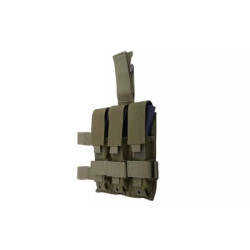 Triple leg pouch for the MP5 type magazines - olive