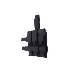 Triple leg pouch for the MP5 type magazines - black