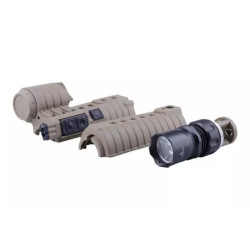 Front grip with the M500A flashlight for the M4 type replicas - tan