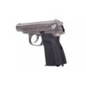 MK Pistol Replica with a Silencer - silver