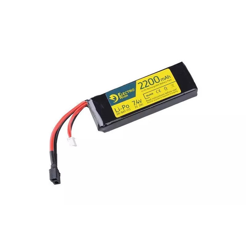 LiPo 7,4V 2200mAh 20/40C T-connect (DEANS) Battery