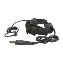 Throat-Mic with Earpiece - Black