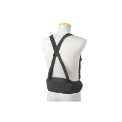 Belt with X type suspenders - black