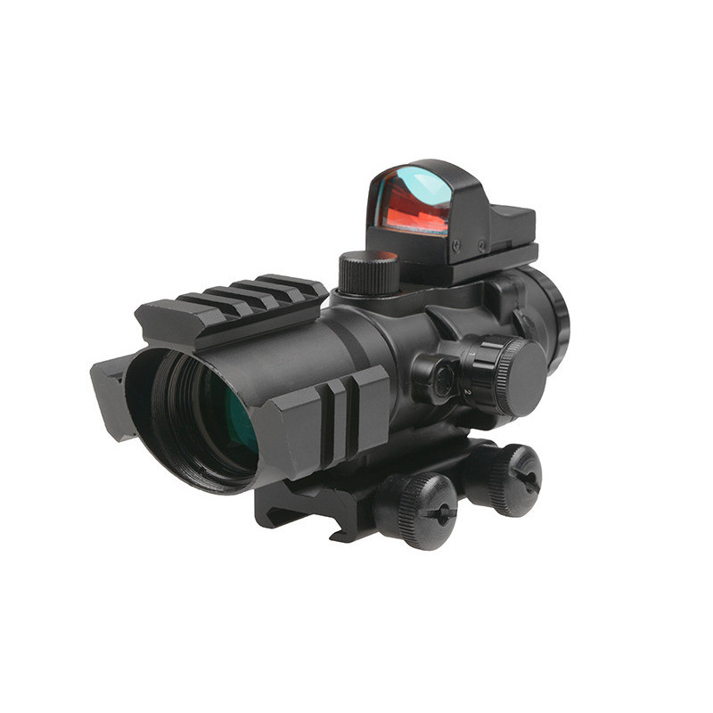 Rhino 4X32 Scope with Micro Red Dot Sight