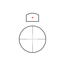 Rhino 4X32 Scope with Micro Red Dot Sight