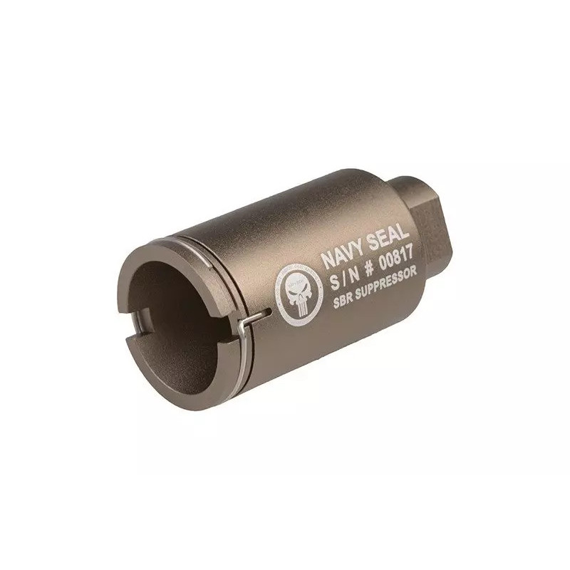 Flash hider / exiting gas concentrator Navy Seal Mini" - Tan"