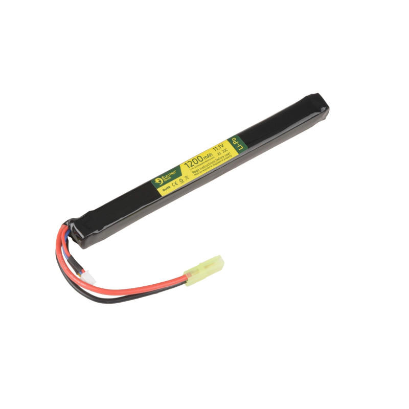 LiPo 11.1V 1200mAh 2S/20C Battery - Under AK Dust Cover