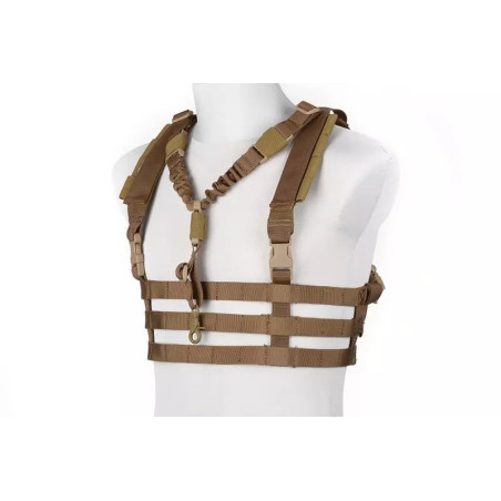 Tactical Low Profile Chest Rig type vest - Coyote Brown