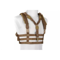 Tactical Low Profile Chest Rig type vest - Coyote Brown