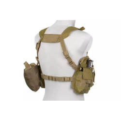 Split Front Chest Rig Gen V Tactical Vest - Khaki