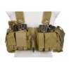 Split Front Chest Rig Gen V Tactical Vest - Khaki