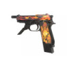 M93R AEP Fire Pattern Custom (Red Frame) Automatic Pistol Replica