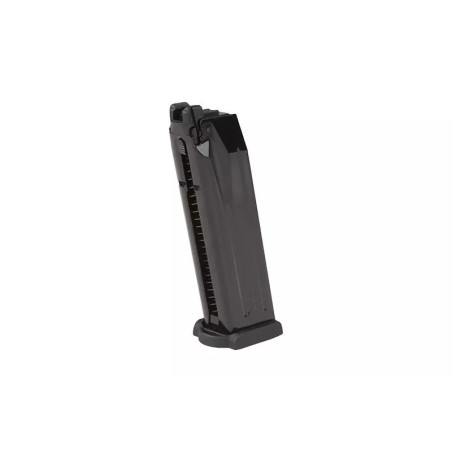 22rnds. real-cap gas magazine for H&K VP9 handgun type replicas - black