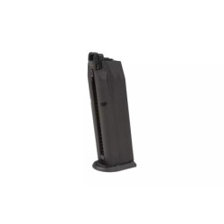 22rnds. real-cap gas magazine for Walther PPq M2 handgun type replicas - black