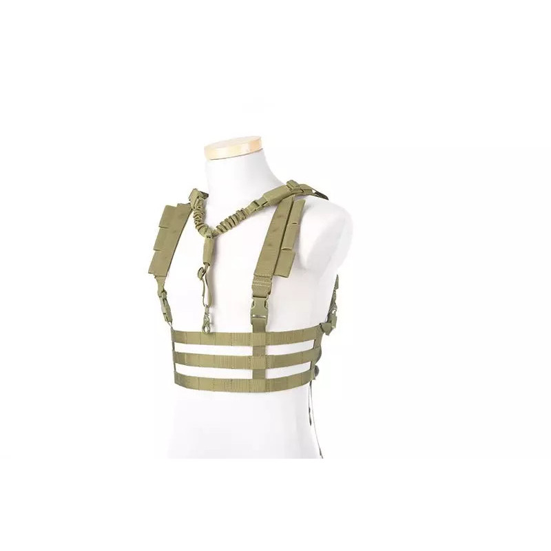 Low Profile Chest Rig Tactical Vest - Olive Drab