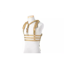 Low Profile Chest Rig Tactical Vest - Tan