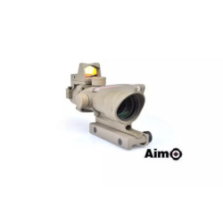 4X32C ACOG (Fibre Optics Illumination + RMR Sight) Replica - Tan