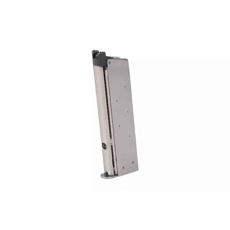 Low-Cap 15 BB Gas Magazine for 1911/Night Hawk Replicas - Silver