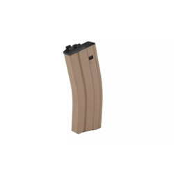 30+2rnds. Real-cap Gas magazine for WE M4/SCAR Open Bolt replica - tan