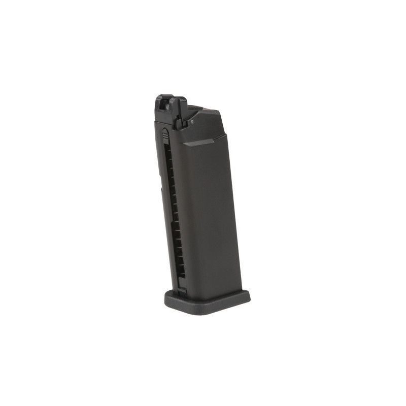 Low-Cap 20 BB Gas Magazine for WE G19/23 Replicas - Black