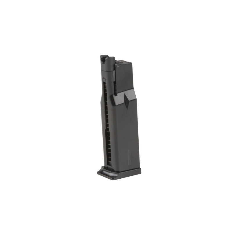 Low-Cap 15 BB Gas Magazine for WE Mak Replicas - Black