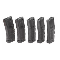 5x set 300rd PMG hi-cap magazine for M4/M16 type replicas - black