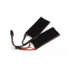 LiPo 7.4V 1500mAh 20/40C T-connect (DEANS) Battery - Butterfly Configuration