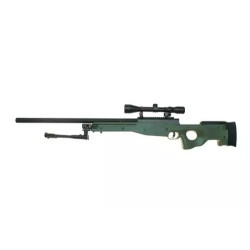 Warrior I  sniper rifle replica (with scope and bipod) - olive