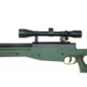 Warrior I  sniper rifle replica (with scope and bipod) - olive