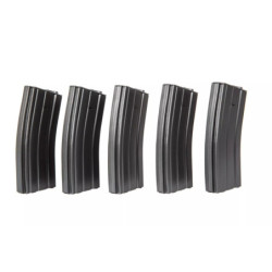 Set of 5 Real-Cap 30 BB M4/M16 Magazine - Grey