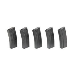 Set of 5 Mid-Cap 100 BB Magazines for M4/M16 - Grey