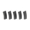 Set of 5 Mid-Cap 100 BB Magazines for M4/M16 - Grey