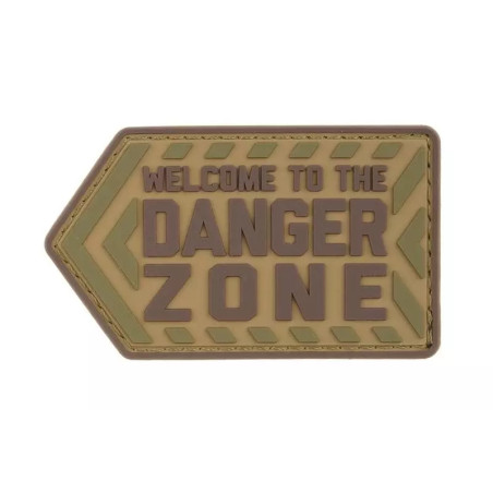 Danger Zone PVC Badge - Multicam