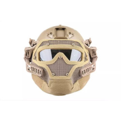 FAST PJ G4 System Helmet Replica with Face Shield - Coyote