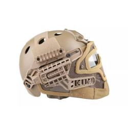 FAST PJ G4 System Helmet Replica with Face Shield - Coyote